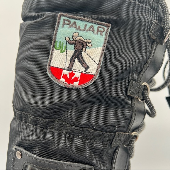 VINTAGE PAJAR BOOTS LACE UP BOOTS RUBBER SOLE TALL WINTER BOOTS WATERPROOF 38 - Picture 14 of 15